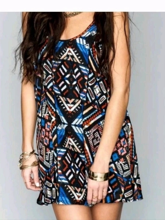 Show Me Your MuMu Dresses & Skirts - Show Me Your Mumu Bella Guatemala Trapeze Dress Geometric Mini Sz Med